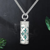 Essential Oil Locket Pendant Necklace Aromatherapy Whistle Chain Gift