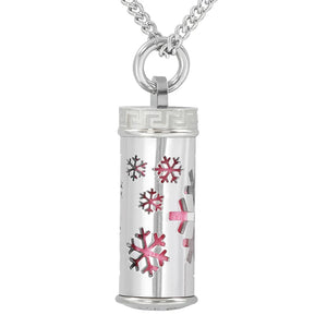 Essential Oil Locket Pendant Necklace Aromatherapy Whistle Chain Gift