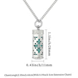 Essential Oil Locket Pendant Necklace Aromatherapy Whistle Chain Gift
