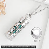 Essential Oil Locket Pendant Necklace Aromatherapy Whistle Chain Gift