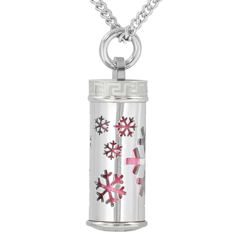 Essential Oil Locket Pendant Necklace Aromatherapy Whistle Chain Gift