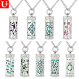 Essential Oil Locket Pendant Necklace Aromatherapy Whistle Chain Gift