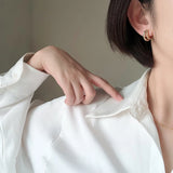 Metal Arc Earrings for Women Girls