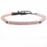 Men Girl Bracelet Micro Pave Zircon Beads Braided Macram Bracelet