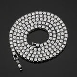 Rhinestone Men's Hip Hop Necklace Ice Tennis Chain Necklace