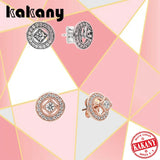 S925 Sterling Silver Rose Silver Retro Charm Earrings