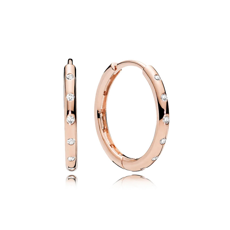 S925 Sterling Silver Sparkling Earrings - Romantic Gift