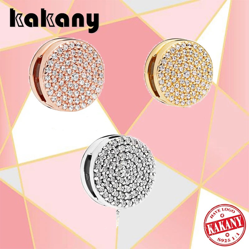 S925 Sterling Silver Reflective Clip Diy Jewelry for Women