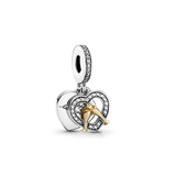 S925 Sterling Silver Love Peach Style Pendants For Girls