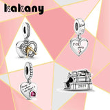 S925 Sterling Silver Love Peach Style Pendants For Girls