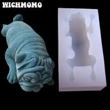 Shar Pei Pendant Silicone Mold for Jewelry Making
