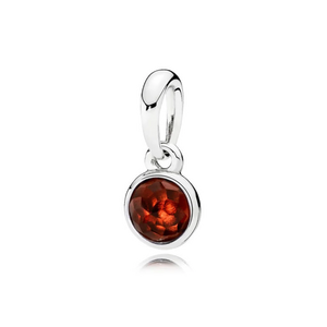 S925 5-Color Crystal Necklace Pendant for Women