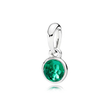 S925 5-Color Crystal Necklace Pendant for Women