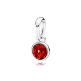S925 5-Color Crystal Necklace Pendant for Women