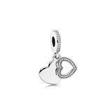 S925 Sterling Silver Love Peach Mother Pendant Bracelet for Women
