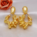 Copper Hoop Earrings Large Style High Wedding Party Jewelry