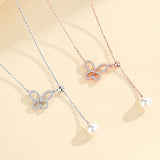 Women's Sterling Silver Butterfly Pendant Necklace, Perfect Gift