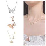 Women's Sterling Silver Butterfly Pendant Necklace, Perfect Gift