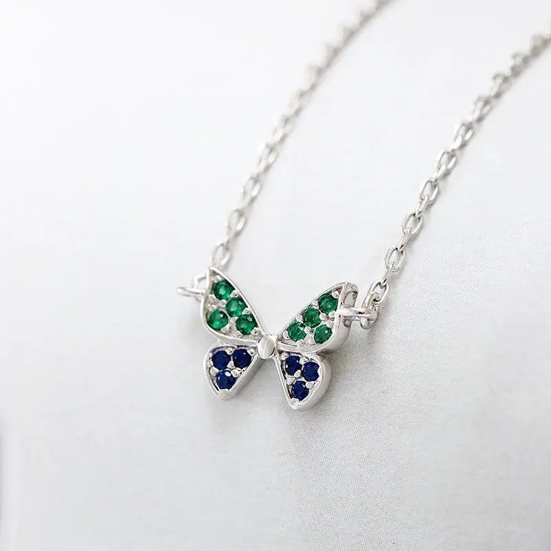 Women's Sterling Silver Butterfly Pendant Necklace, Perfect Gift
