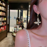 Butterfly Zircon Earrings for Women Jewelry Accessories
