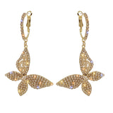 Butterfly Zircon Earrings for Women Jewelry Accessories