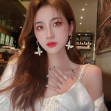 Butterfly Zircon Earrings for Women Jewelry Accessories