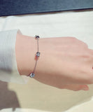 Zirconia Bracelet for Women String Chain Birthday Gift