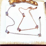 Zirconia Bracelet for Women String Chain Birthday Gift