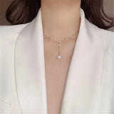 Personalized Pearl Choker Necklace Chain Pendant For Women Girl Jewelry