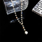 Personalized Pearl Choker Necklace Chain Pendant For Women Girl Jewelry