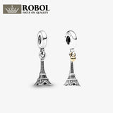 925 Silver Iron Tower & Key Ladies Jewelry