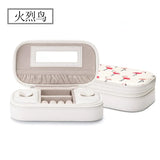 Flamingo Jewelry Storage Box Tassel Leather Jewelry Box Portable Travel