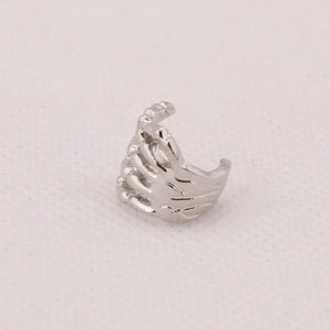 Punk Skull Hand Ear Clip No Ear Hole Strange Hand Ear Clip Halloween Jewelry
