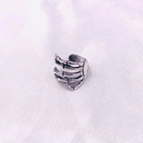Punk Skull Hand Ear Clip No Ear Hole Strange Hand Ear Clip Halloween Jewelry