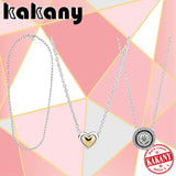 925 Silver Golden Heart Necklace for DIY Jewelry Making