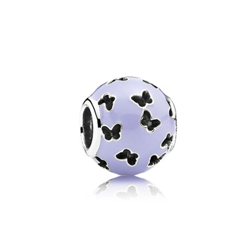 S925 Silver Basketball Charm for Girls DIY Bracelet