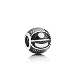 S925 Silver Basketball Charm for Girls DIY Bracelet