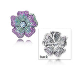 High-Quality S925 Butterfly & Flower Brooch for Banquet Jewelry