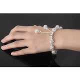 925 Silver Bracelet Hollow Out Ball Women's Jewelry Gift