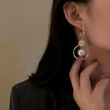 Zircon Oversized Earrings for Women Wedding Party Jewelry