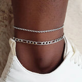 Stainless Steel Link Chain Women Anklet Foot Bracelet Anklet