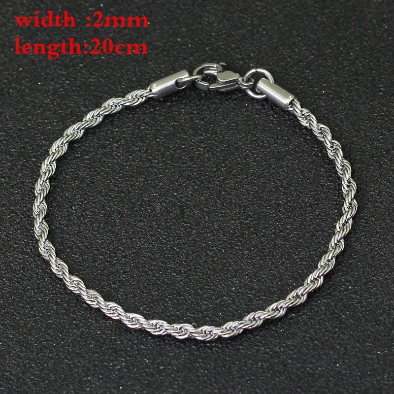 Stainless Steel Link Chain Women Anklet Foot Bracelet Anklet