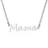 Mama Letters Necklace Steel Mom Baby Lockbone Chain Pendant Choker