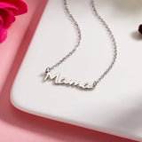 Mama Letters Necklace Steel Mom Baby Lockbone Chain Pendant Choker