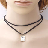 Multilayer Velvet Leather Choker Necklace Gothic Charm Vintage Jewelry