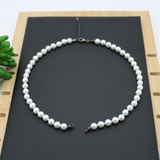 DIY Pearl Necklace Semi-finished 4 Colors Men Women
