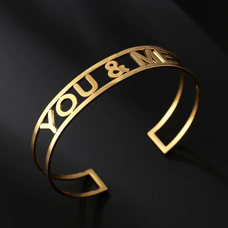 Copper Zirconia Bangle Stainless Steel Gift For Women