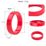 Colorful Acrylic Bangles with Charms for Women