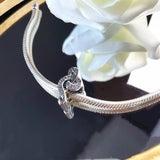 925 Silver Piano Note Guitar Charm Bead Pendant Bracelets DIY