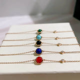 Green Malachite Red Agate Bead Bracelet High Rose Jewelry